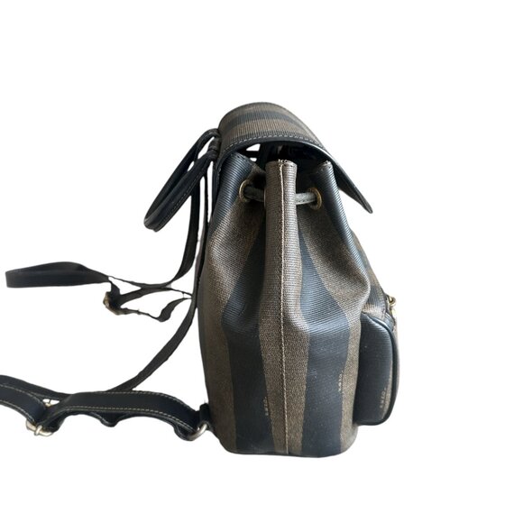 Fendi Pequin PVC  Leather Backpack - Picture 4 of 9